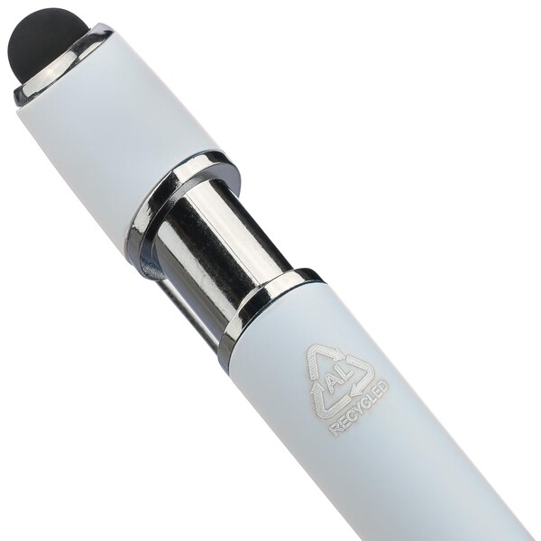Recyclede aluminium balpen Primo - wit