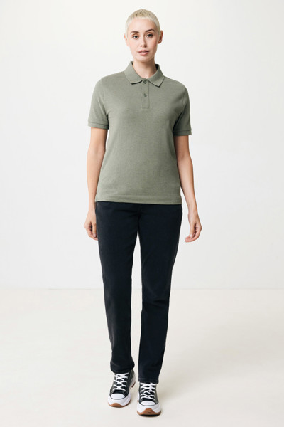 Polo tričko IQONIQ Yosemite z recykl. bavlny - Heather Green / XL