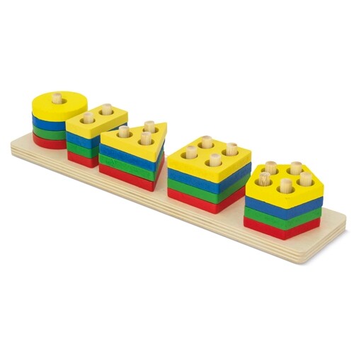 WOODEN GEOMETRICAL PUZZLE BOARD "DIDACTIC"