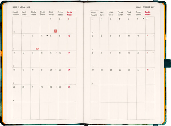 Notique Planbook Diář/Notes Kočka 2027, 13 x 21 cm - Východní