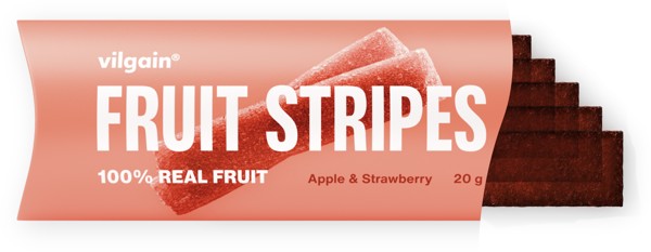 Vilgain Fruit Stripes 20 g Apple and strawberry