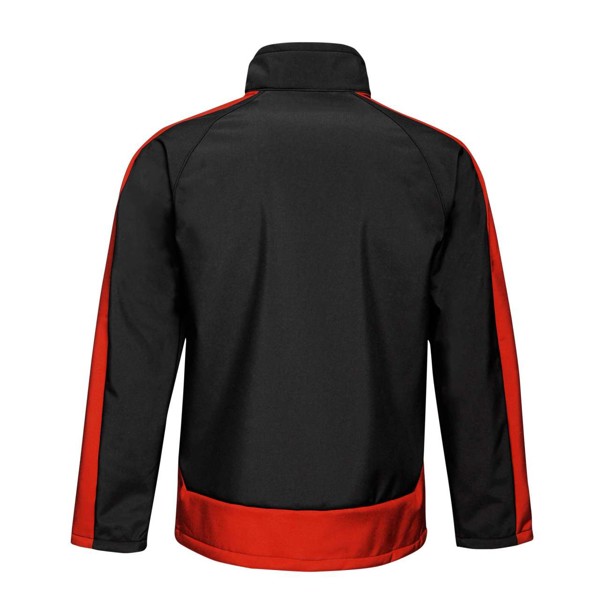 Contrast Printable 3 Layer Softshell - Black / Classic Red / XS