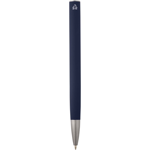 Stylo bille Ziguur en aluminium recyclé (encre bleue) - Marine