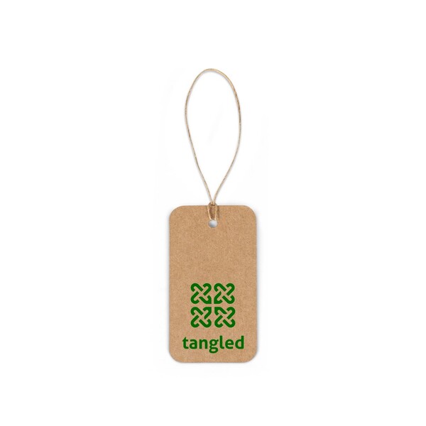 LABEL RECTANGULAR. Obdĺžniková etiketa vyrobená zo 100 % recyklovaného papiera (700 g/m²)