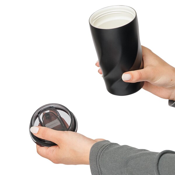 BrandCharger travel mug Vortex Calix Ceramica | 400 ml - black