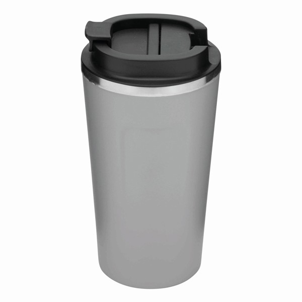 Insulated Travel Mug Coffee Time - Grey