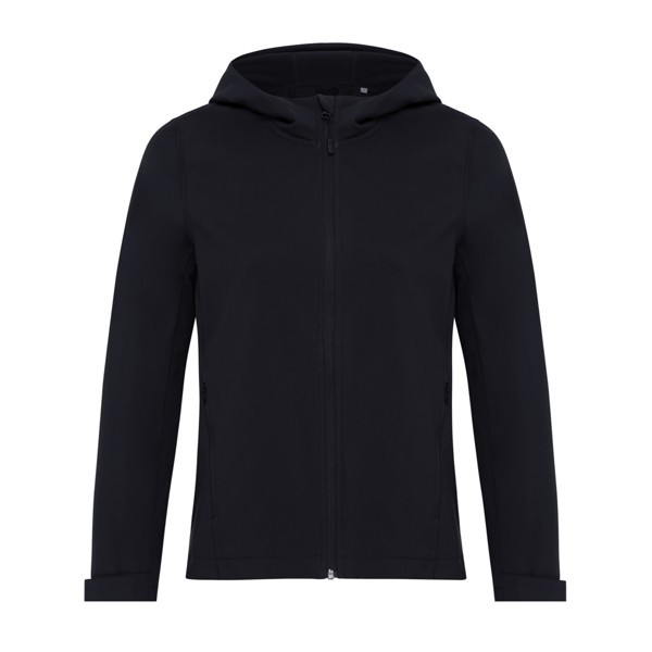 Iqoniq Makalu Damen Softshelljacke aus recyceltem Polyester - Schwarz / XXS