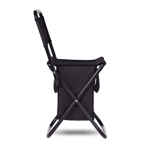 Stol Sit & Drink, hladilnik 600D, največja teža 85 kg - Črna
