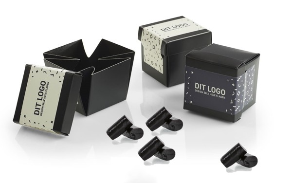 Mini Black box med lakrids inkl. logolabel - Sød / Styk