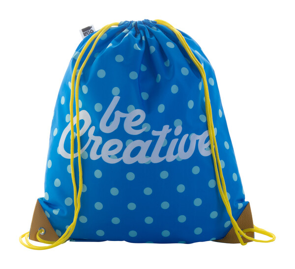 Sac piscine personnalisé CreaDraw Plus RPET - Jaune / Blanc