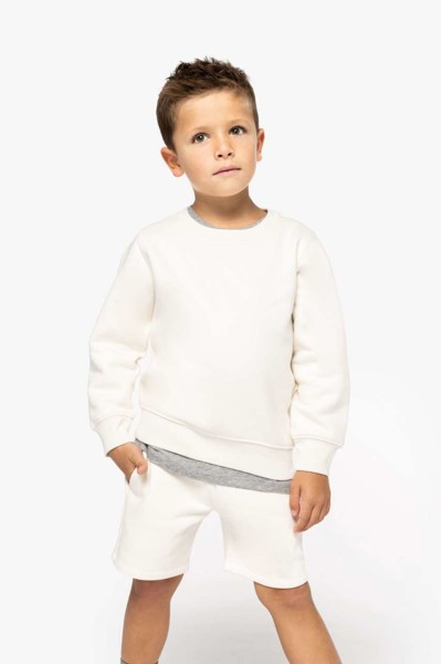 Kids' Eco-Friendly Round Neck Sweatshirt - Aquamarine / 12/14