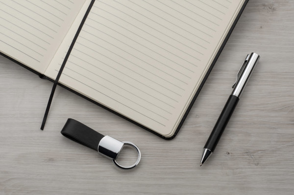 Notebook with pen and key ring set PROBIZ