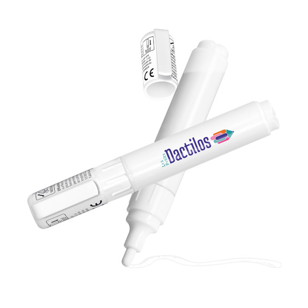 STYLO FEUTRE MARQUEUR CRAIE EFFACABLE - Blanc