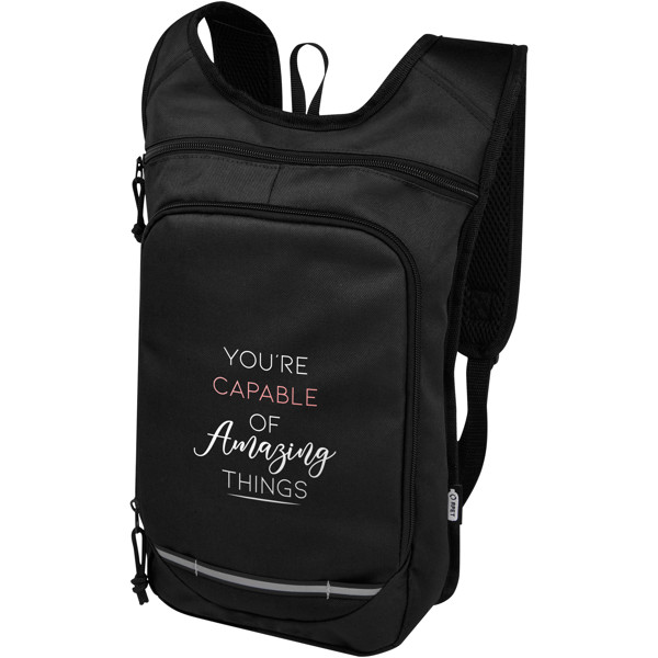Trails GRS RPET Outdoor Rucksack 6,5 L - schwarz