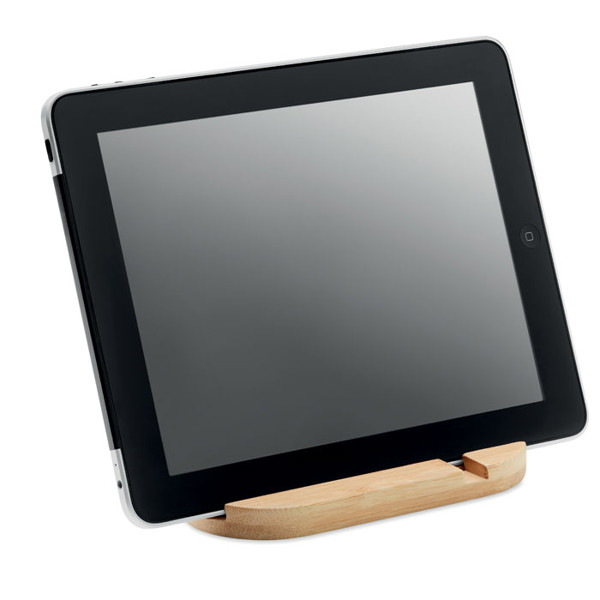 Bamboo tablet/smartphone stand Robin