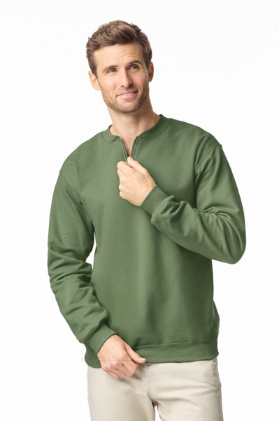 Softstyle™ Midweight Adult Fleece 1/4 Zip Sweatshirt - RS Sport Grey / M