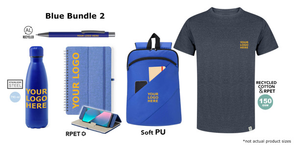 Bundle: Employee Essentials (Pen + Notebook + Bottle + Tshirt + Backpack)
