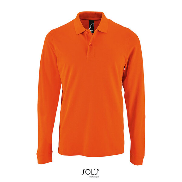 PERFECT MEN LSL POLO 180g Perfect Lsl Men - LaranjaL
