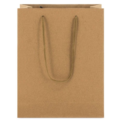 CARDBOARD BAG WITH LOOPSE HANDLE "JOANNA" - Stone
