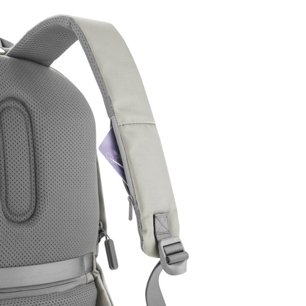 Bobby Soft, Anti-Diebstahl-Rucksack - Sanddust / Grau