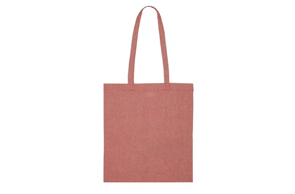 Sac shopping en coton recyclé 38X42 cm - Rouge