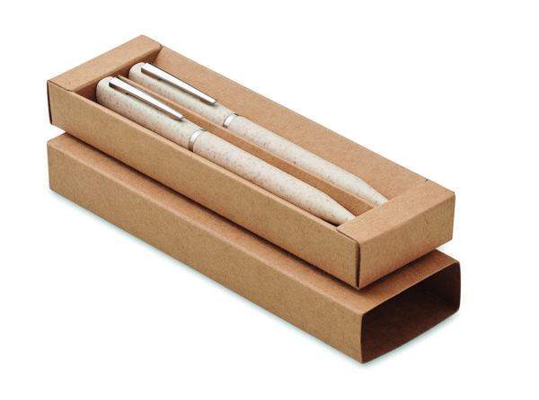 Conjunto de canetas na caixa Peat