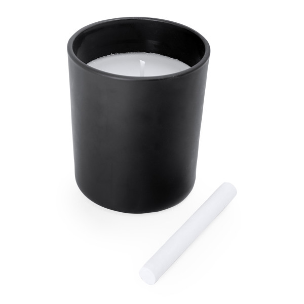 Vela aromática personalizada de cerámica con tiza para escribir