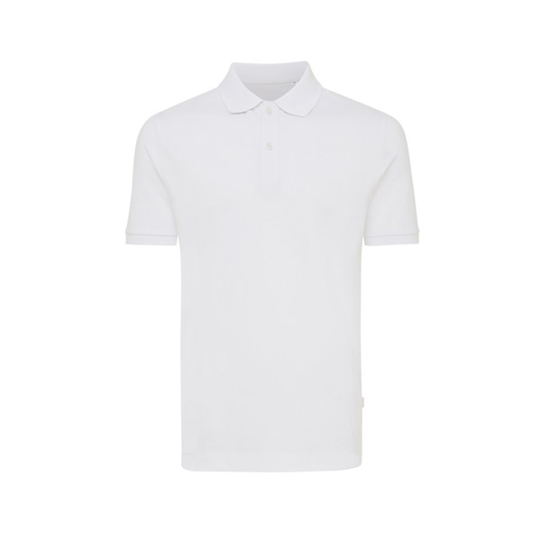 Polo en coton piqué et recyclé Iqoniq Yosemite - Recycled White / M