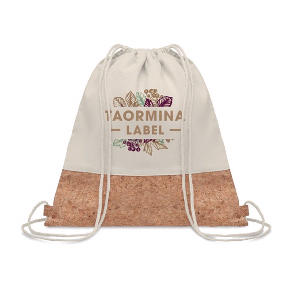 Illa drawstring bag cotton 160g/m² 41x38cm - Beige