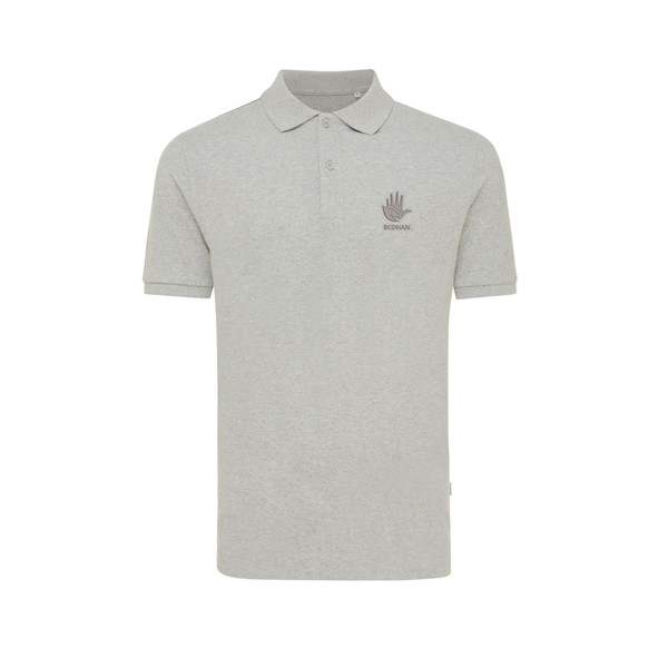 Iqoniq Yosemite Piqué-Poloshirt aus recycelter Baumwolle - Heather Grey / XXS