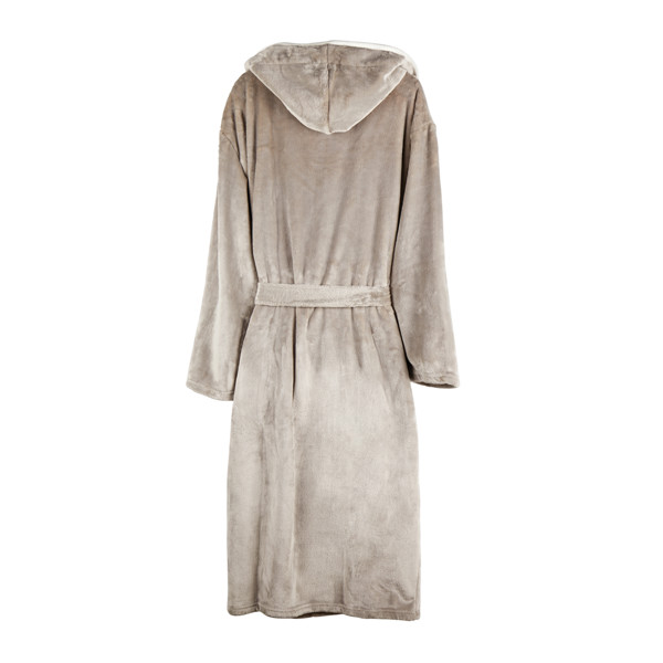 VINGA Louis luxury plush GRS RPET robe size S-M - Grey