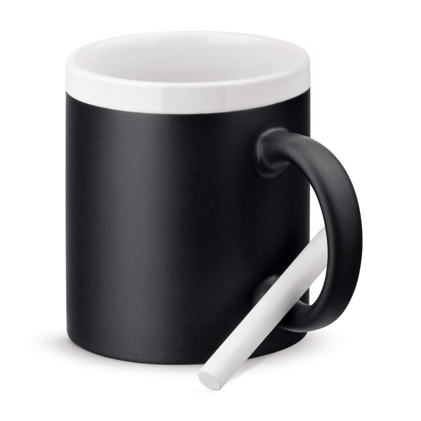 CHALKIE. Mug en céramique 360 ml - Blanc