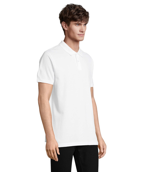 Pulse unisex polo, combed cotton - White / 5XL