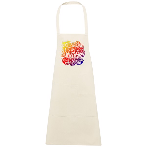 Tablier Khana en coton 280 g/m² - Blanc cassé