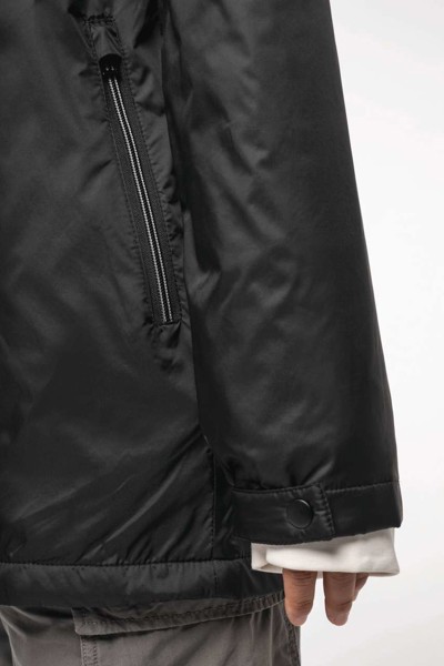 Unisex Hooded Jacket With Micro-Polarfleece Lining - Silver / 2XL