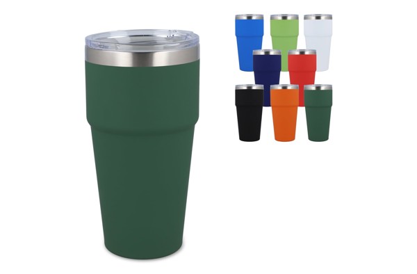 T-keramična skodelica za avto 500 ml, mehak zaključek - Bela