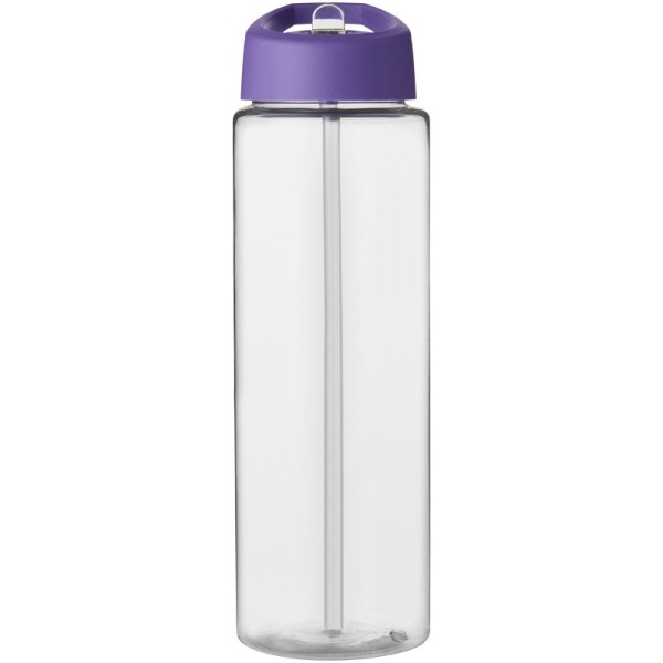 H2O Vibe 850 ml sportovní lahev s víčkem s hubičkou - Průhledná / Purpurová