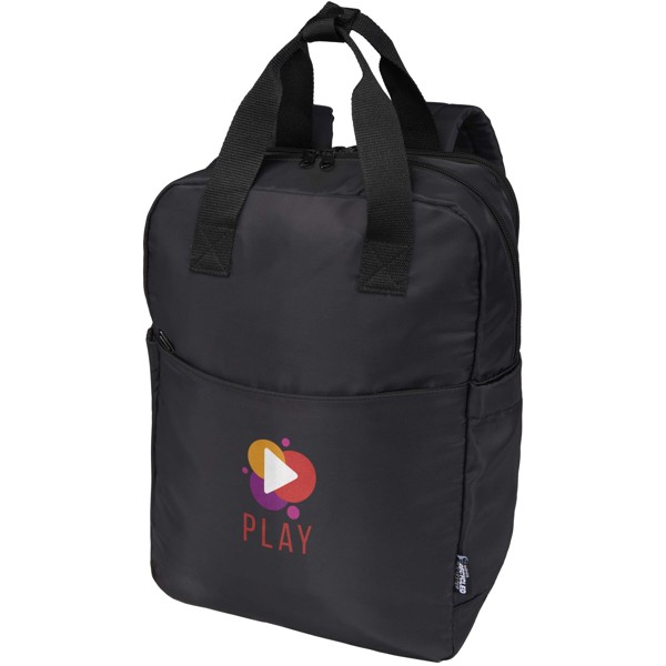 Sac à dos de voyage pour ordinateur portable Trip 14” Aware™ de 9 L en matériaux recyclés - Noir