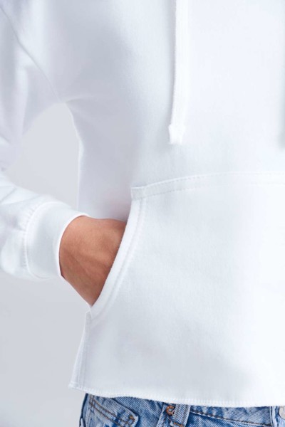 Women's Cropped Hoodie - Arctic White / XXS
