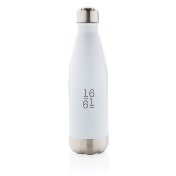 Vakuumisolierte Stainless Steel Flasche - Weiß