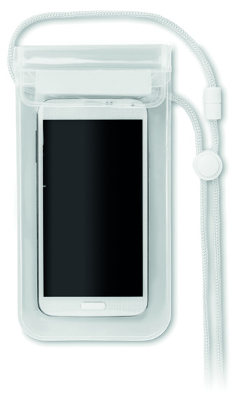 Colourpouch PVC torbica za pametni telefon, 240x95 mm - Prozorna bela