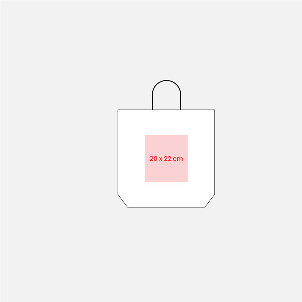 100% Recycled Paper 100 Gr/M2, Shopping Bag With Guesset