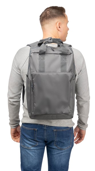Gerecyclede (900D) polyester rugzak Amalia - grijs