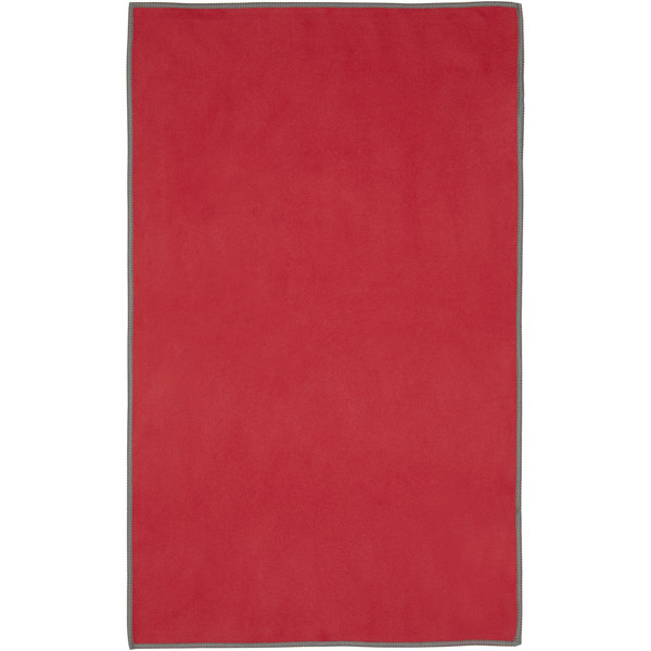 Serviette Pieter certifiée GRS ultra-légère et à séchage rapide 30 x 50 cm - Rouge