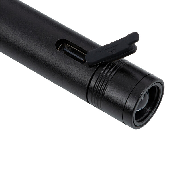 Porte-clés avec lampe de poche LED rechargeable PORTO LIGHT - noir