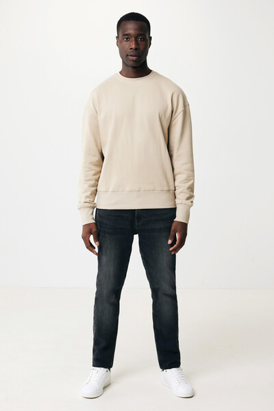 Mikina Iqoniq Kruger relaxed fit z recykl. bavlny - Desert / XXL