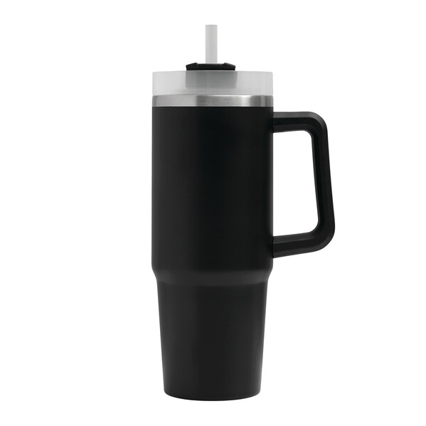 Vákuový pohár na pitie Drink Deluxe - Čierna