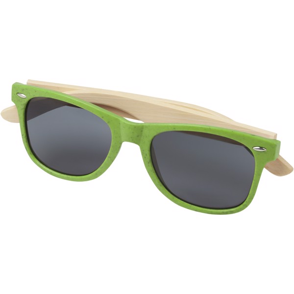 Lunettes de soleil Sun Ray en bambou - Citron vert
