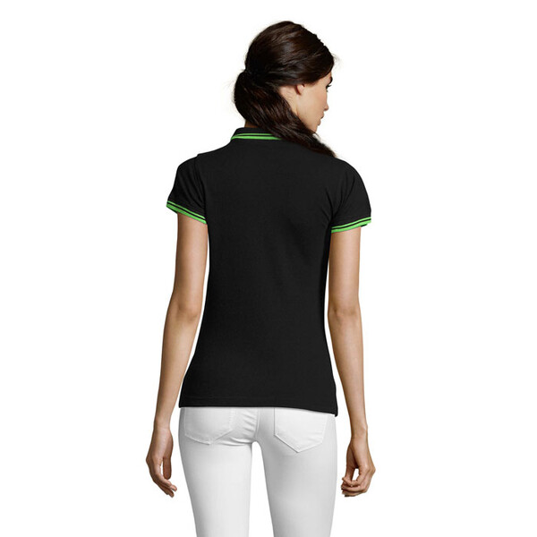 PASADENA pólo mulher 200g Pasadena Women - Preto / LimaXL