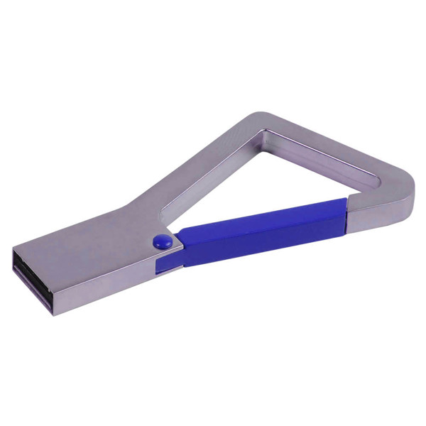 4 Gb Metal Pen Drive With Snap Hook. Upload On Request With Delivery In 2 Weeks - Royal